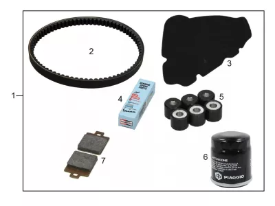 Kit di ispezione senza ganasce dei freni