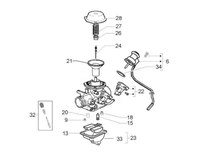 Componenti carburatore (Keihin)