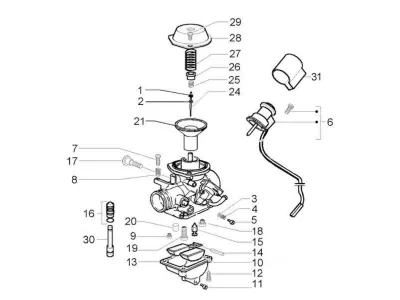 Componenti carburatore (Walbro)