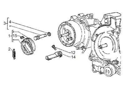Bakbromssystem