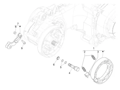 Rear brake system