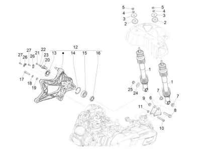 Rear shock absorber
