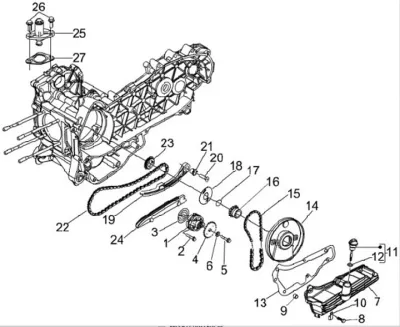 Oil pump - timing chain