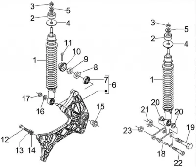 Rear shock absorber