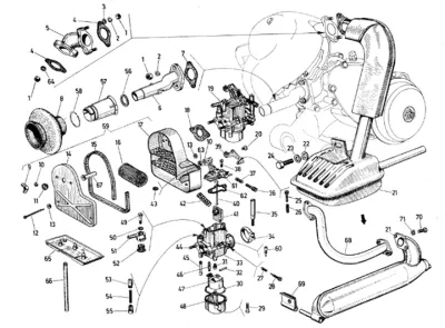 Carburettor - exhaust