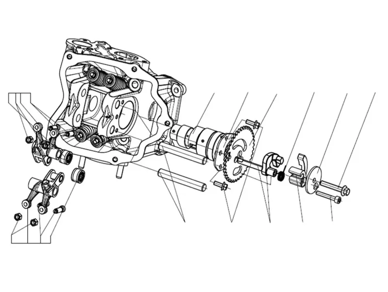 Albero a camme e bilanciere