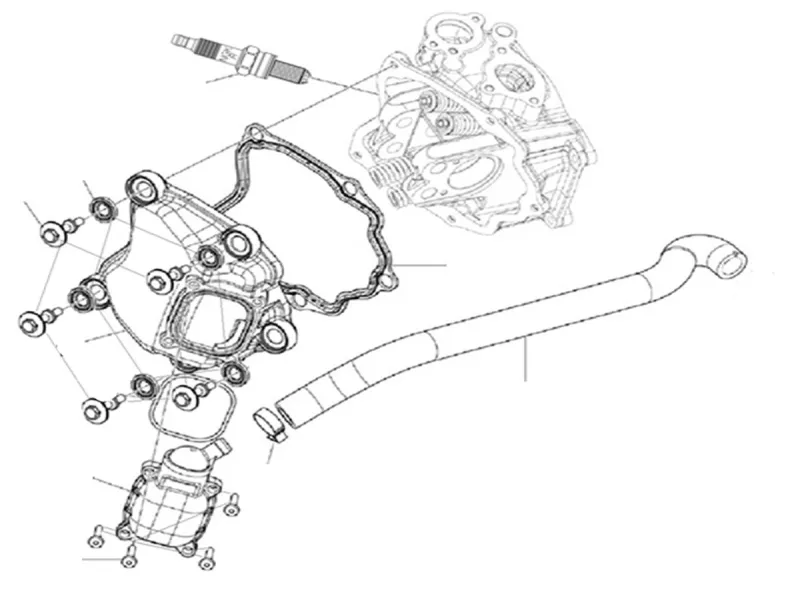 Coperchio della testa del cilindro