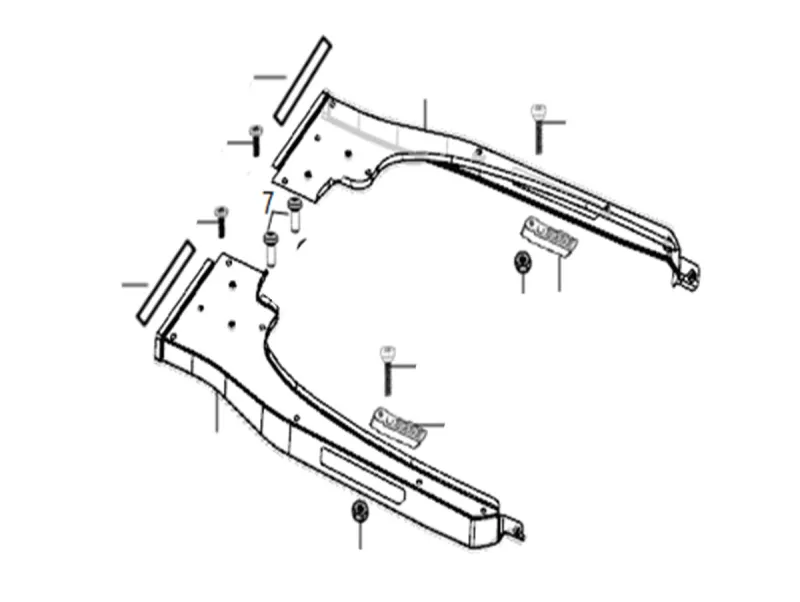 Rear running boards
