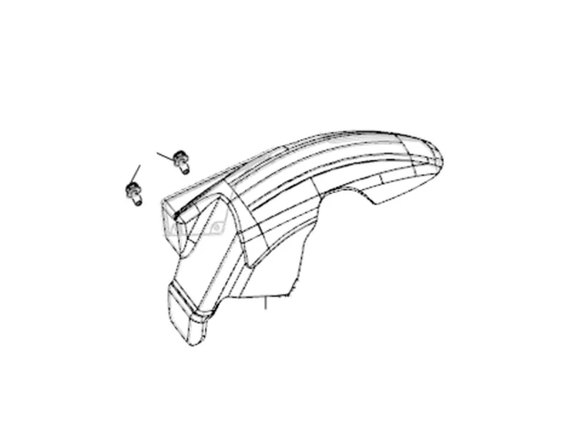 Rear mudguard