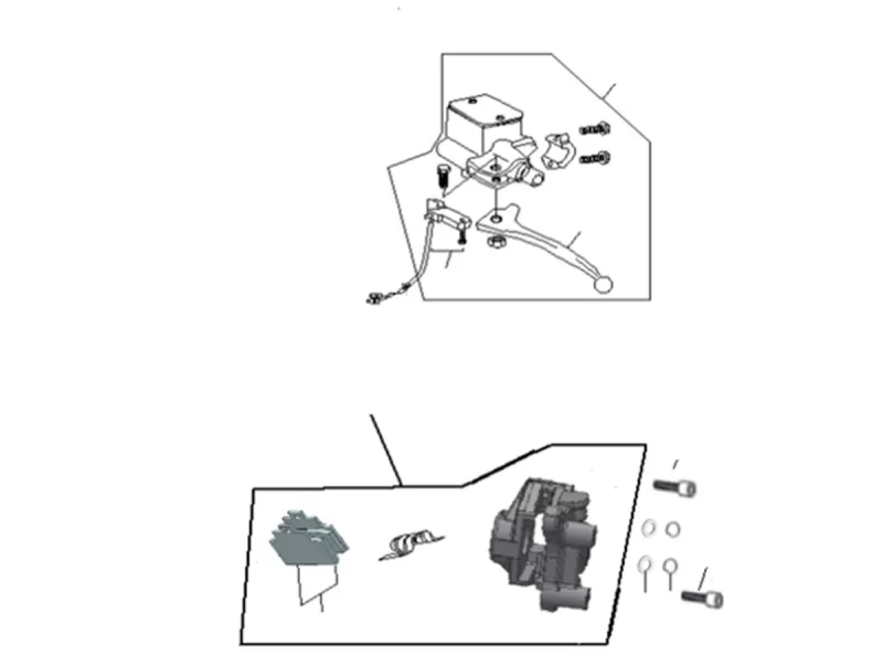 Rear brake system