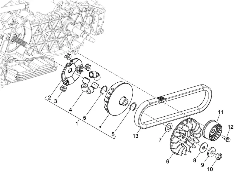 Variatore e cinghia trapezoidale