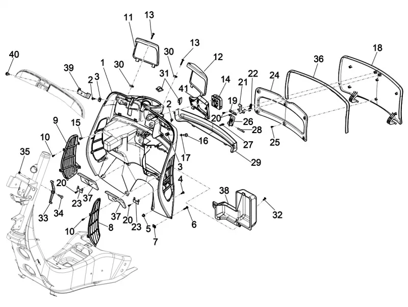 Vano bagagli anteriore