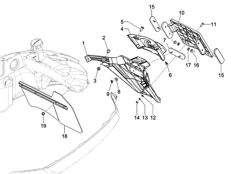 Soporte para matrícula