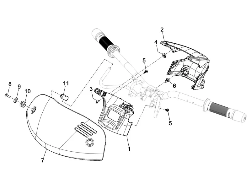 Carenatura del manubrio