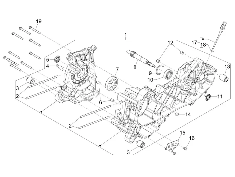 Boîtier de vilebrequin