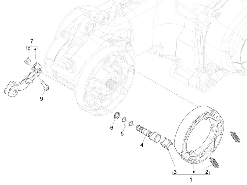 Mâchoires de frein arrière