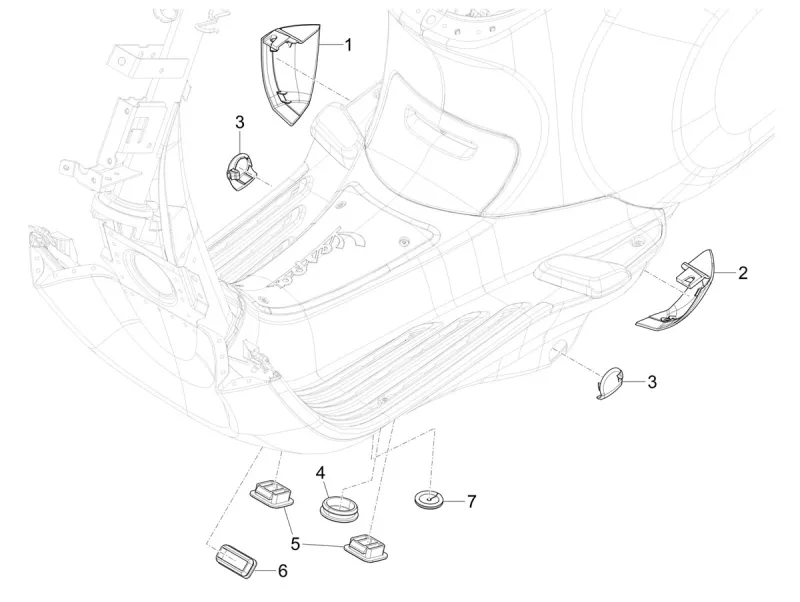 Embouts de marchepied