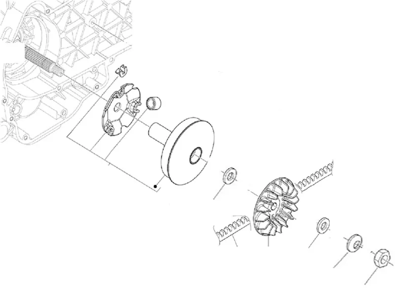 Variador y correa trapezoidal