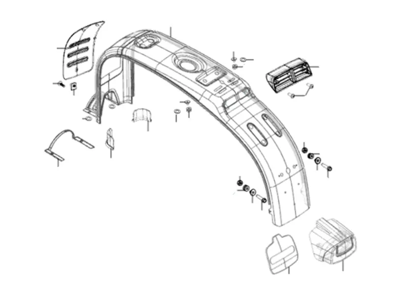 Parte superiore del telaio