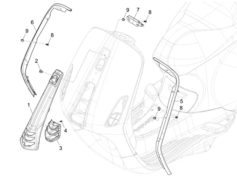 Protezione dei bordi e rivestimento del manubrio