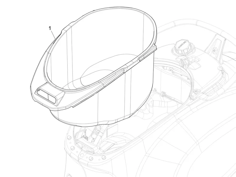 Scomparto per il casco