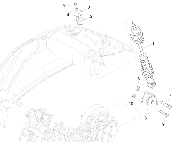 Ammortizzatore posteriore