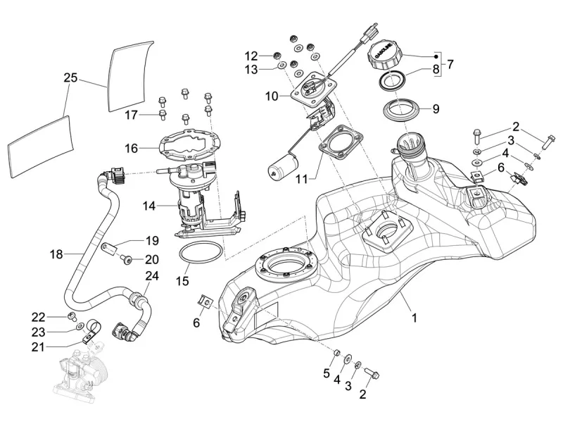 Serbatoio del carburante