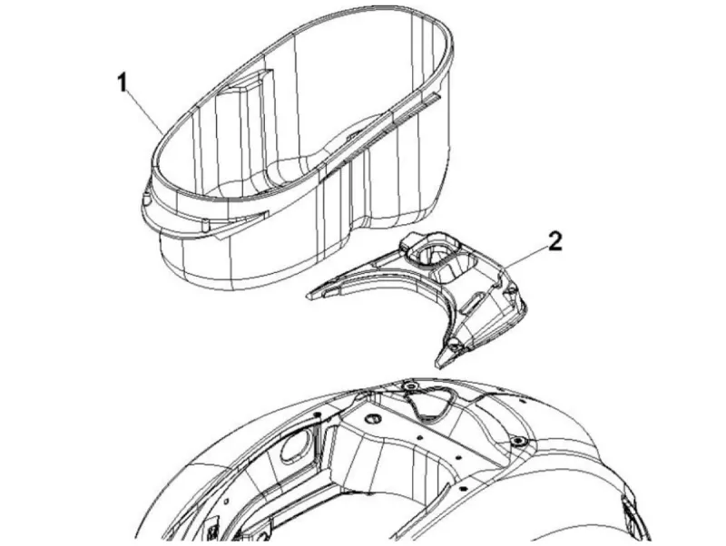 Compartiment pour casque