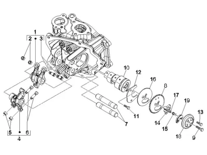 Support de levier oscillant