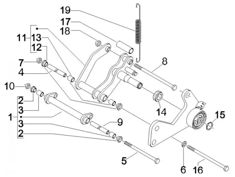 Bras oscillant