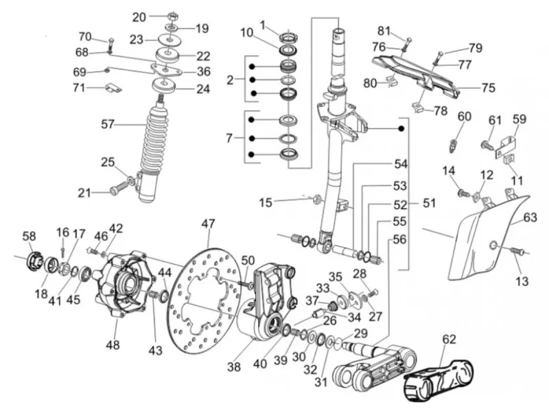 Fourche avant