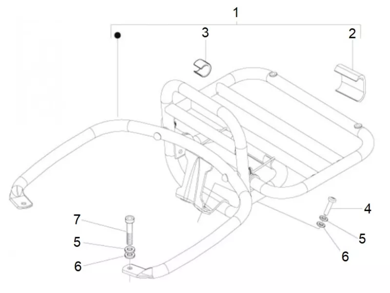 Rear luggage rack