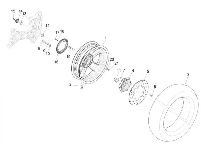 Rear wheel