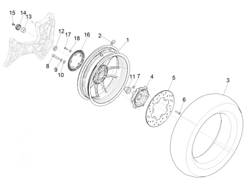 Rear wheel