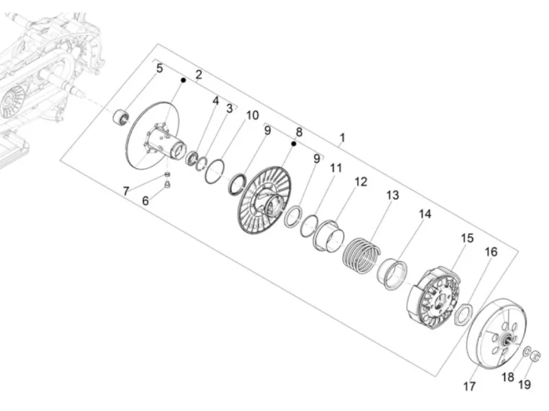 driven pulleys