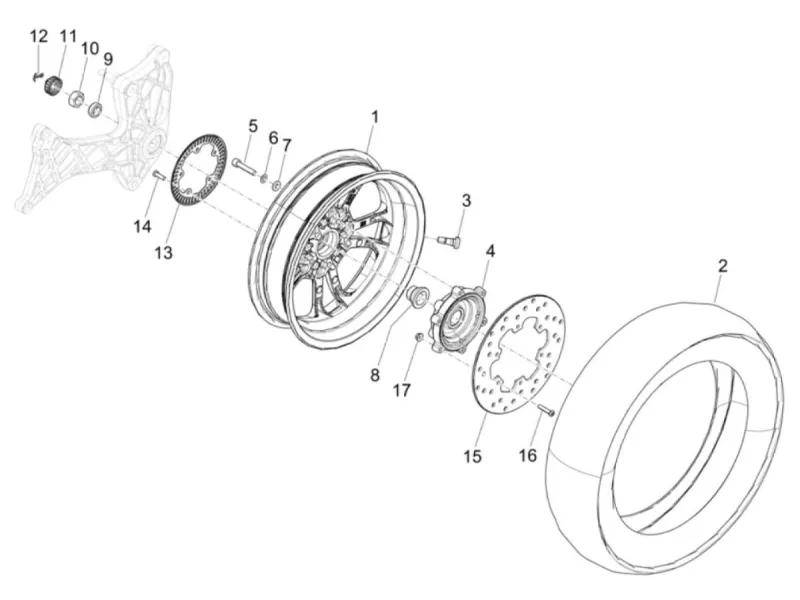 Rear wheel