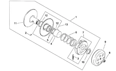 Rear pulley (Adler)