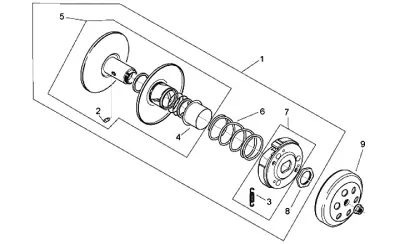 Rear pulley (Hong Zeng)