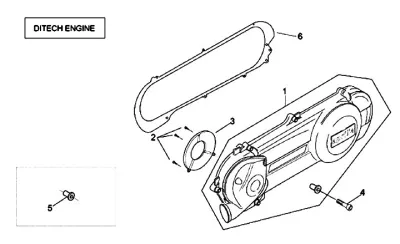 Engine casing cover