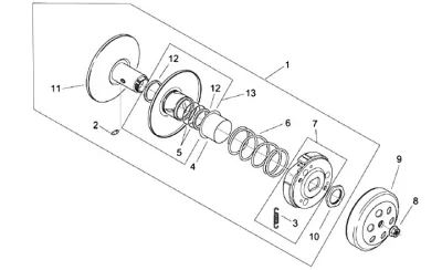 Rear pulley (Adler)