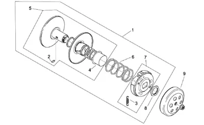 Rear pulley (Hong Zeng)