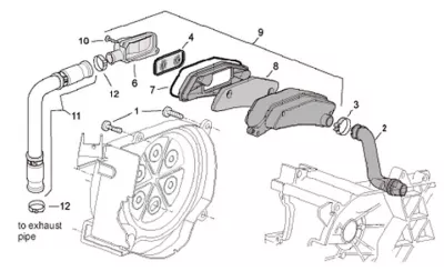 Secondary air housing