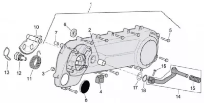 Engine casing cover
