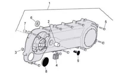 Engine casing cover