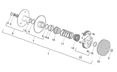 Rear pulley - clutch