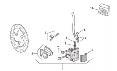 Front brake caliper (Grimeca)