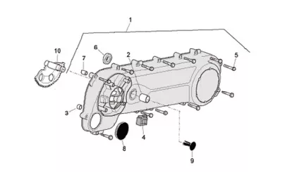 Engine casing cover