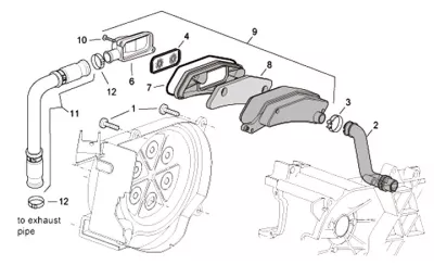 Secondary air housing