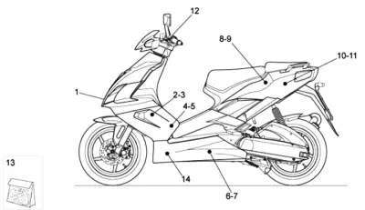 Dekor Aprilia Hitam