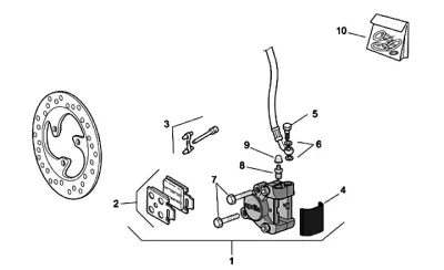 Front brake caliper (Grimeca)
